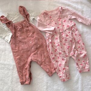 Baby clothes, baby overalls Pink, size 3 months
Baby girl cloths, Matching set